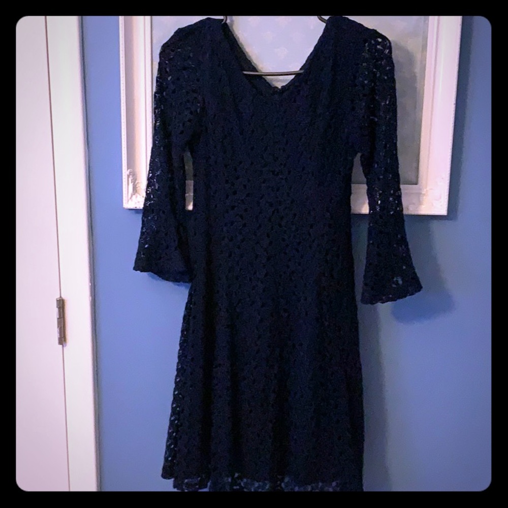 Navy blue lace/crochet dress